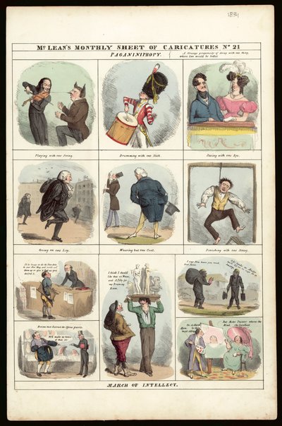 McLeans monatliches Karikaturenblatt, Nr. 21 [1831] von English School